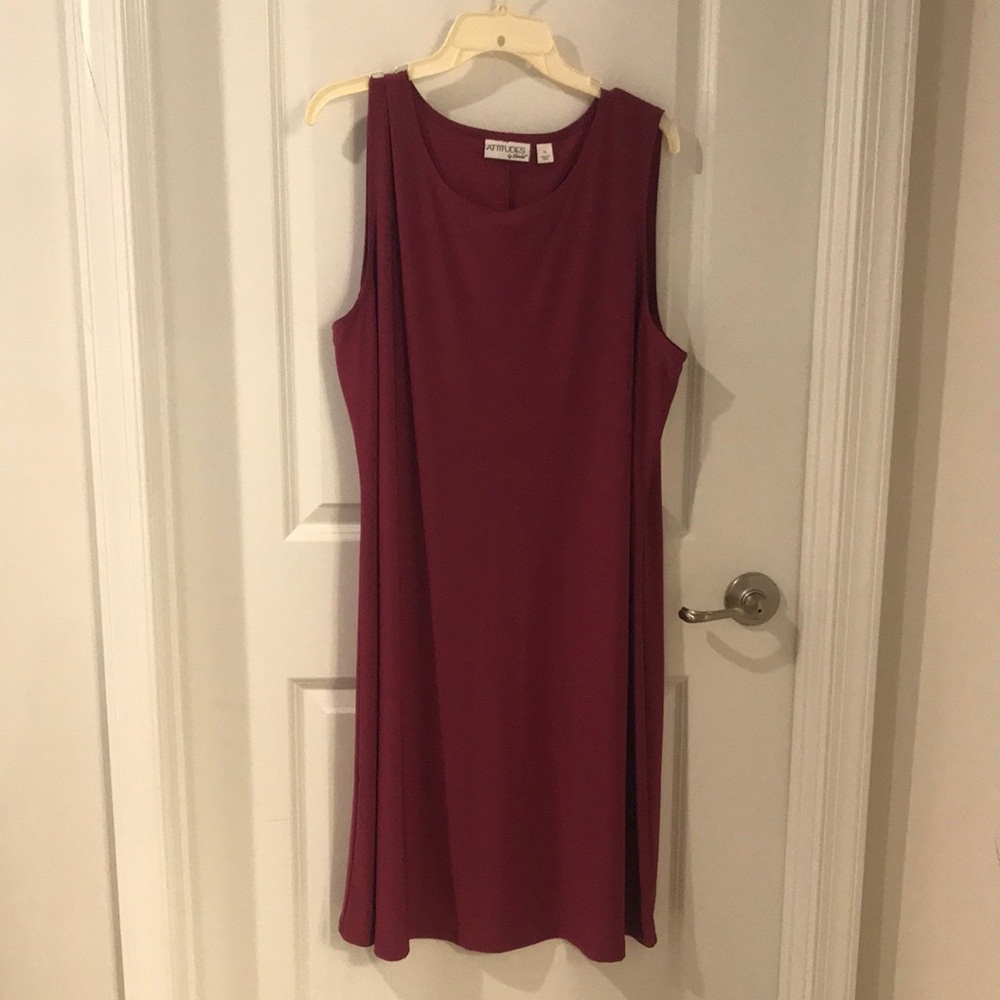 Magenta tank dress 1x Attitudes by Renèe